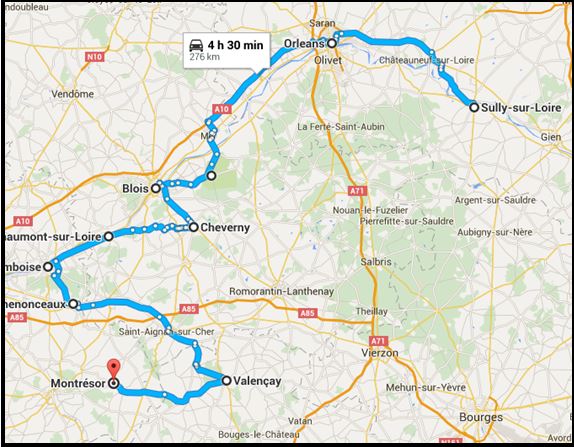 VIERNES 23/06/2017: Itinerario y comienzo del viaje - 10 días por los castillos del Loira en autocaravana (1)