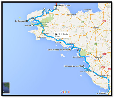 Itinerario - 11 días por la Bretaña francesa con autocaravana - Junio 2019 (2)
