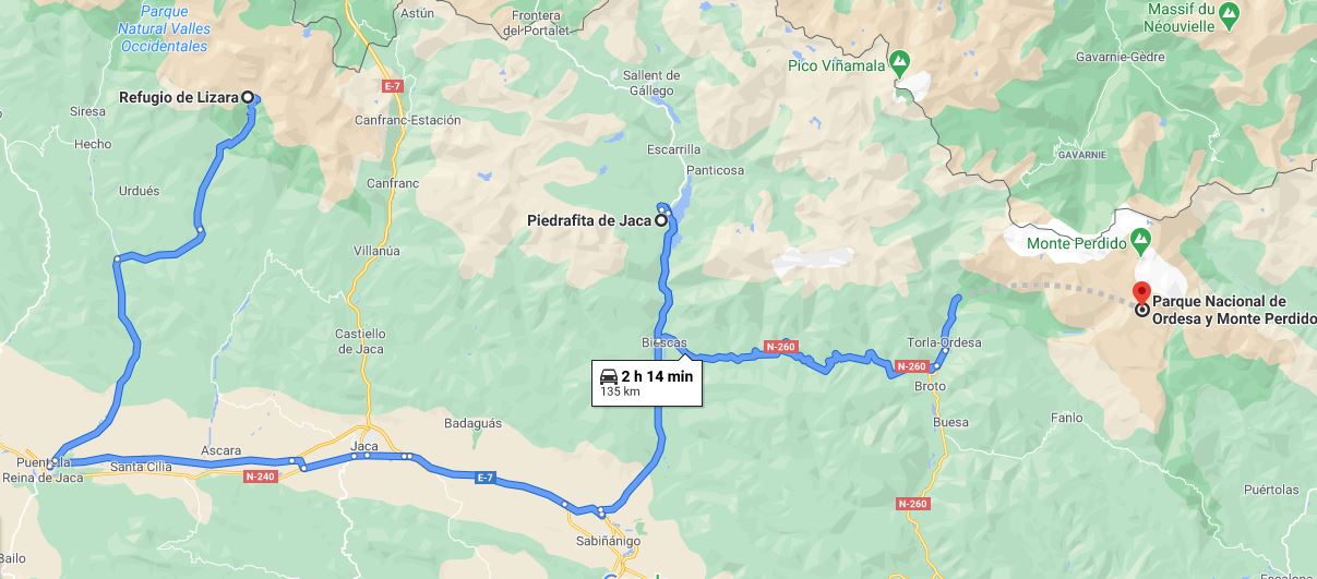 7 días por el Pirineo Aragonés en autocaravana - Marzo 2021 - Blogs of Spain - ITINERARIO Y LLEGADA A REFUGIO DE LIZARA (1)